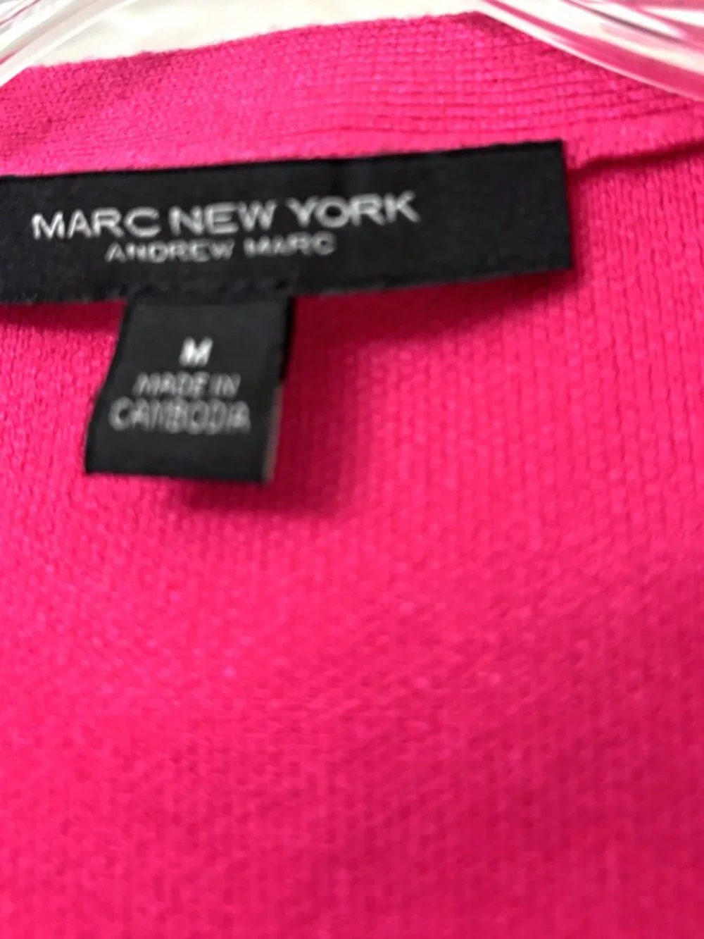 Marc New York Women’s Hot Pink Button-Front Cardigan Sweater - short sleeve